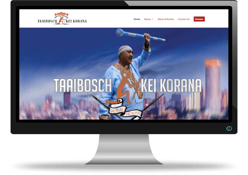 taaibosch Kei Korona Web Design Africa Portfolio Item